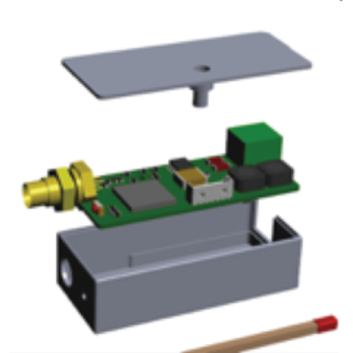 Microphone device internal layout illustration